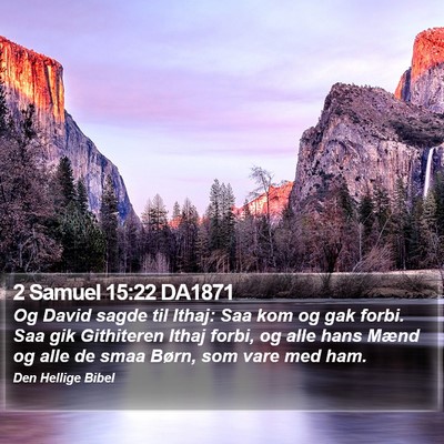 2 Samuel 15:22 DA1871 Bible Verse Image