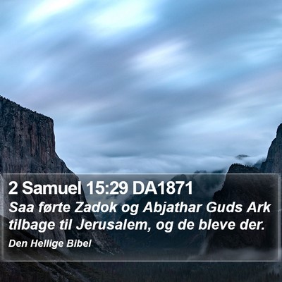 2 Samuel 15:29 DA1871 Bible Verse Image