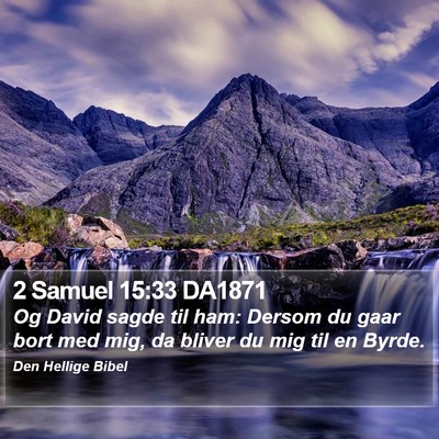 2 Samuel 15:33 DA1871 Bible Verse Image