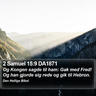 2 Samuel 15:9 DA1871 Bible Verse Image