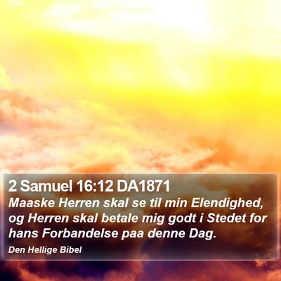 2 Samuel 16:12 DA1871 Bible Verse Image