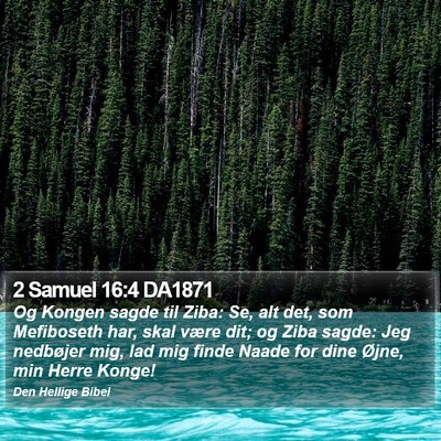 2 Samuel 16:4 DA1871 Bible Verse Image