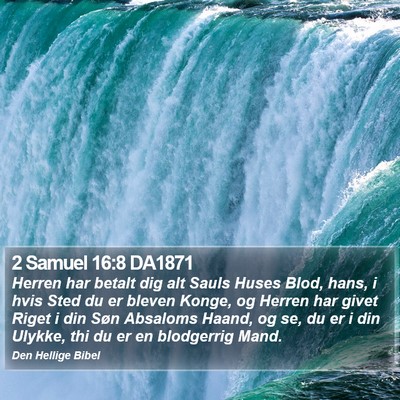 2 Samuel 16:8 DA1871 Bible Verse Image