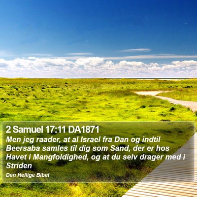 2 Samuel 17:11 DA1871 Bible Verse Image