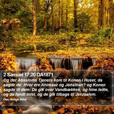 2 Samuel 17:20 DA1871 Bible Verse Image