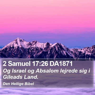 2 Samuel 17:26 DA1871 Bible Verse Image