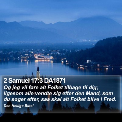 2 Samuel 17:3 DA1871 Bible Verse Image