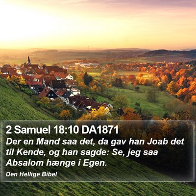 2 Samuel 18:10 DA1871 Bible Verse Image
