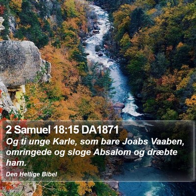 2 Samuel 18:15 DA1871 Bible Verse Image