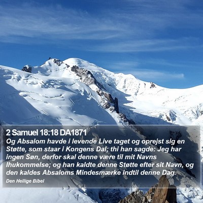 2 Samuel 18:18 DA1871 Bible Verse Image