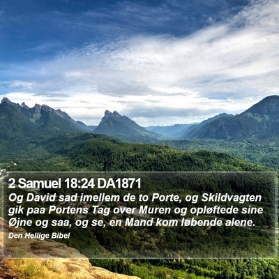 2 Samuel 18:24 DA1871 Bible Verse Image