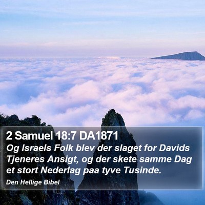 2 Samuel 18:7 DA1871 Bible Verse Image