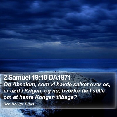 2 Samuel 19:10 DA1871 Bible Verse Image