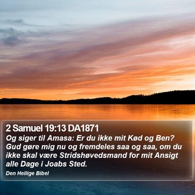 2 Samuel 19:13 DA1871 Bible Verse Image