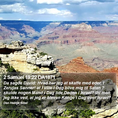 2 Samuel 19:22 DA1871 Bible Verse Image