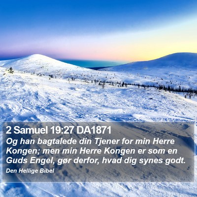 2 Samuel 19:27 DA1871 Bible Verse Image