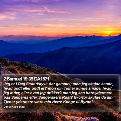 2 Samuel 19:35 DA1871 Bible Verse Image