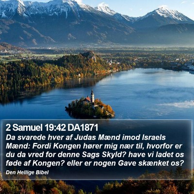 2 Samuel 19:42 DA1871 Bible Verse Image