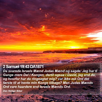 2 Samuel 19:43 DA1871 Bible Verse Image