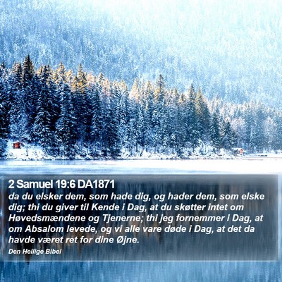 2 Samuel 19:6 DA1871 Bible Verse Image
