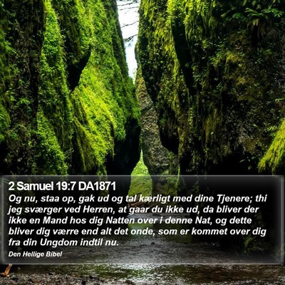 2 Samuel 19:7 DA1871 Bible Verse Image