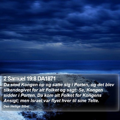 2 Samuel 19:8 DA1871 Bible Verse Image