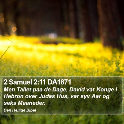 2 Samuel 2:11 DA1871 Bible Verse Image
