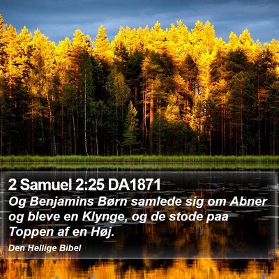 2 Samuel 2:25 DA1871 Bible Verse Image