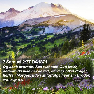 2 Samuel 2:27 DA1871 Bible Verse Image