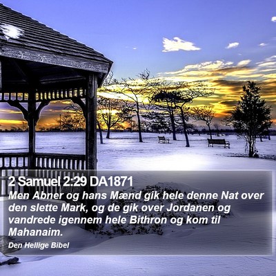 2 Samuel 2:29 DA1871 Bible Verse Image