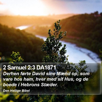 2 Samuel 2:3 DA1871 Bible Verse Image