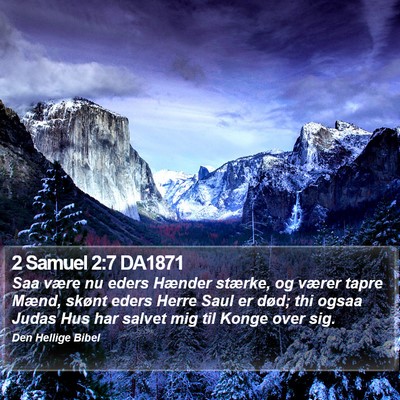 2 Samuel 2:7 DA1871 Bible Verse Image