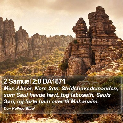 2 Samuel 2:8 DA1871 Bible Verse Image
