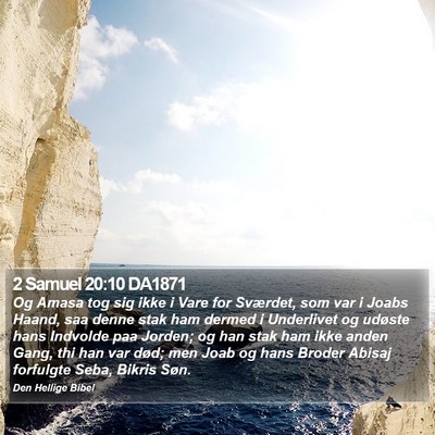 2 Samuel 20:10 DA1871 Bible Verse Image