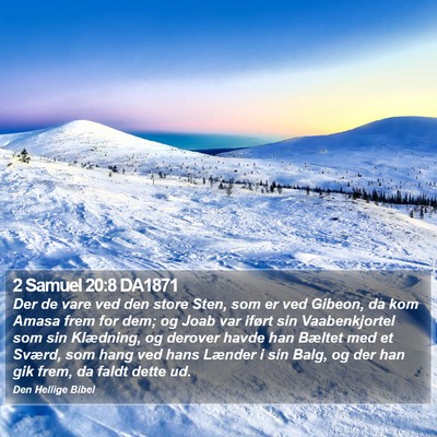 2 Samuel 20:8 DA1871 Bible Verse Image