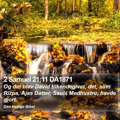2 Samuel 21:11 DA1871 Bible Verse Image