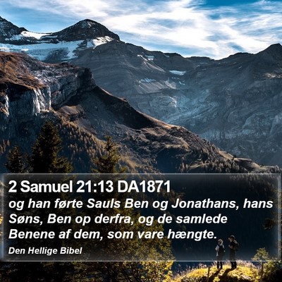 2 Samuel 21:13 DA1871 Bible Verse Image
