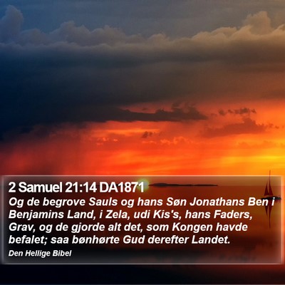 2 Samuel 21:14 DA1871 Bible Verse Image