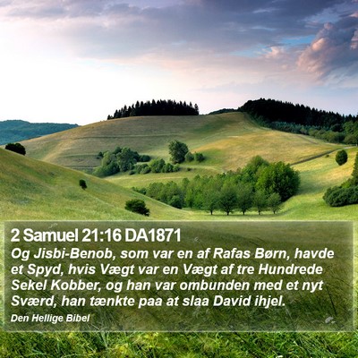 2 Samuel 21:16 DA1871 Bible Verse Image