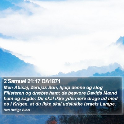 2 Samuel 21:17 DA1871 Bible Verse Image
