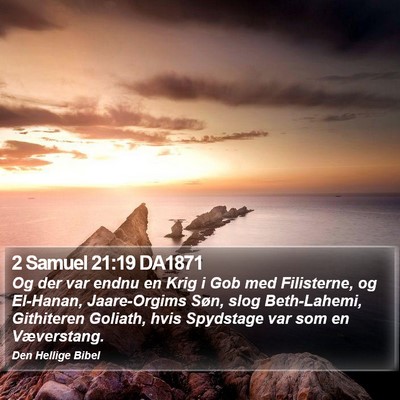 2 Samuel 21:19 DA1871 Bible Verse Image