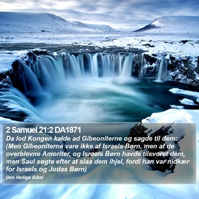 2 Samuel 21:2 DA1871 Bible Verse Image