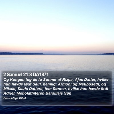 2 Samuel 21:8 DA1871 Bible Verse Image