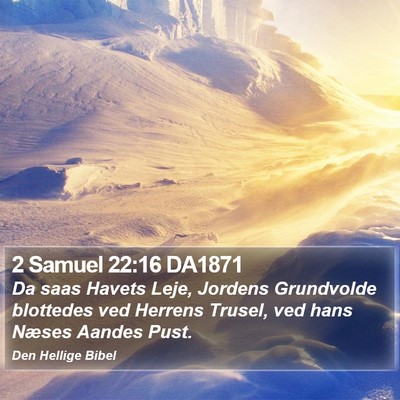 2 Samuel 22:16 DA1871 Bible Verse Image
