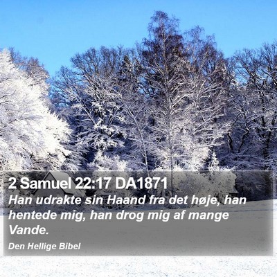 2 Samuel 22:17 DA1871 Bible Verse Image