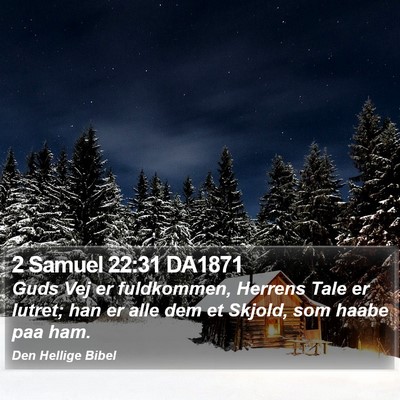 2 Samuel 22:31 DA1871 Bible Verse Image