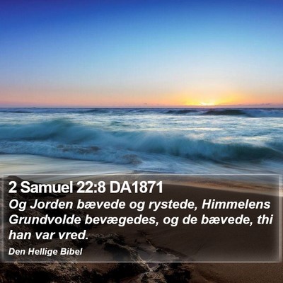 2 Samuel 22:8 DA1871 Bible Verse Image