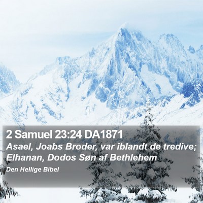 2 Samuel 23:24 DA1871 Bible Verse Image