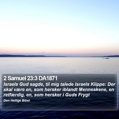 2 Samuel 23:3 DA1871 Bible Verse Image