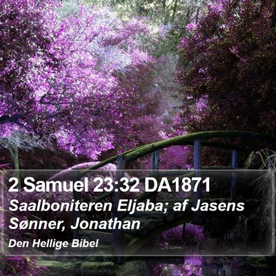 2 Samuel 23:32 DA1871 Bible Verse Image